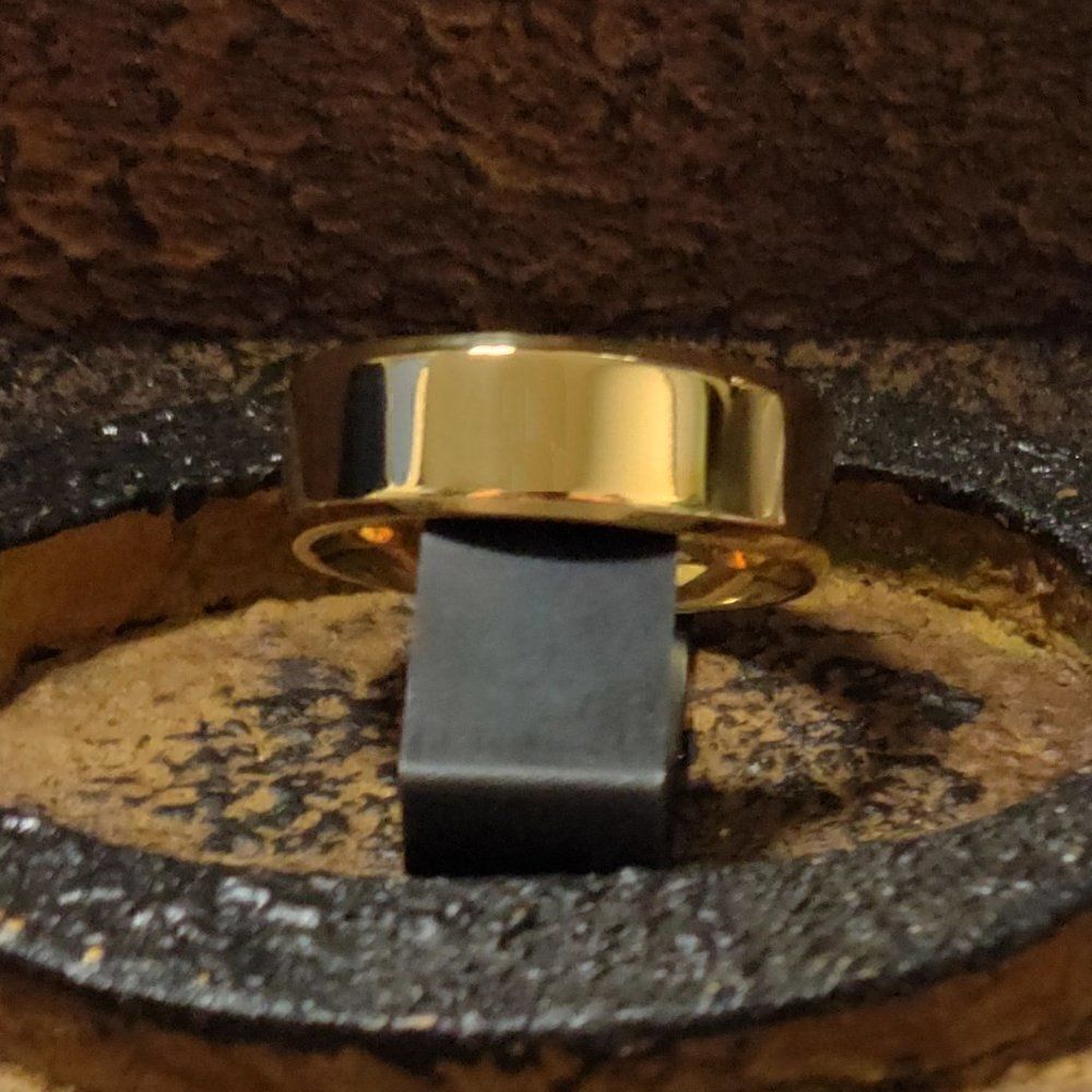Personalized Women's Promise Ring - Engraved Gold Promise Ring For Girls - Picture 8 of 8